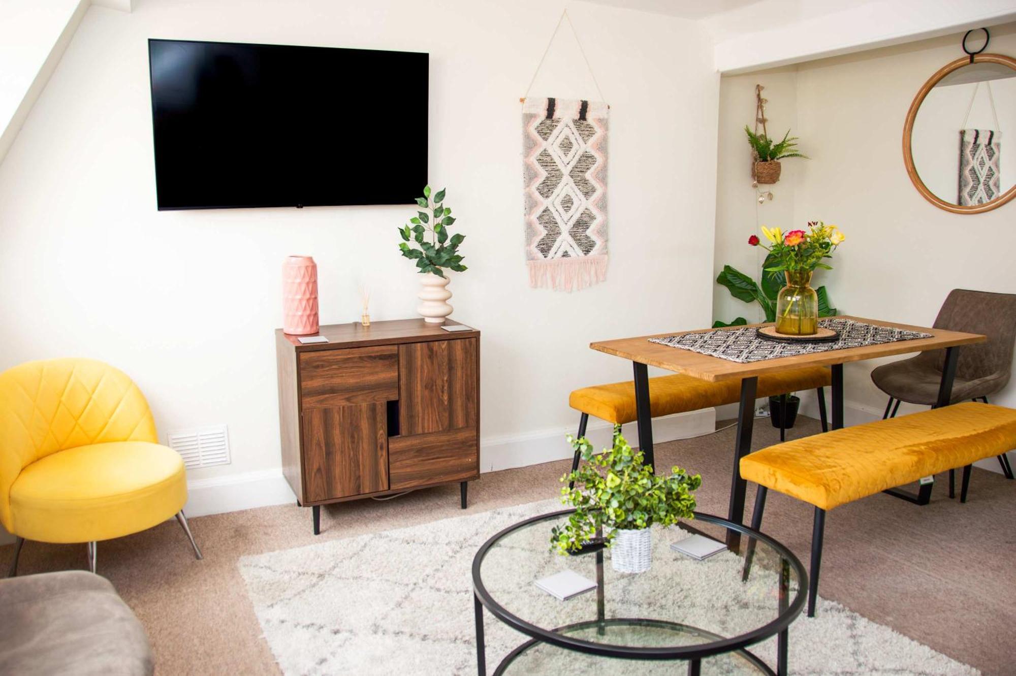 Beautiful Character 3 Bed City Centre Apartment Bath Eksteriør bilde